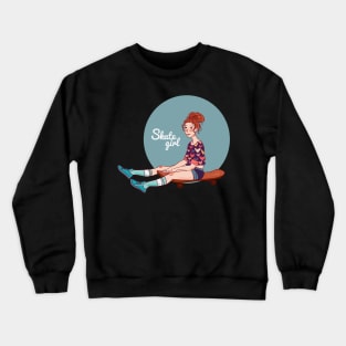 Skate Girl - Skateboard Crewneck Sweatshirt